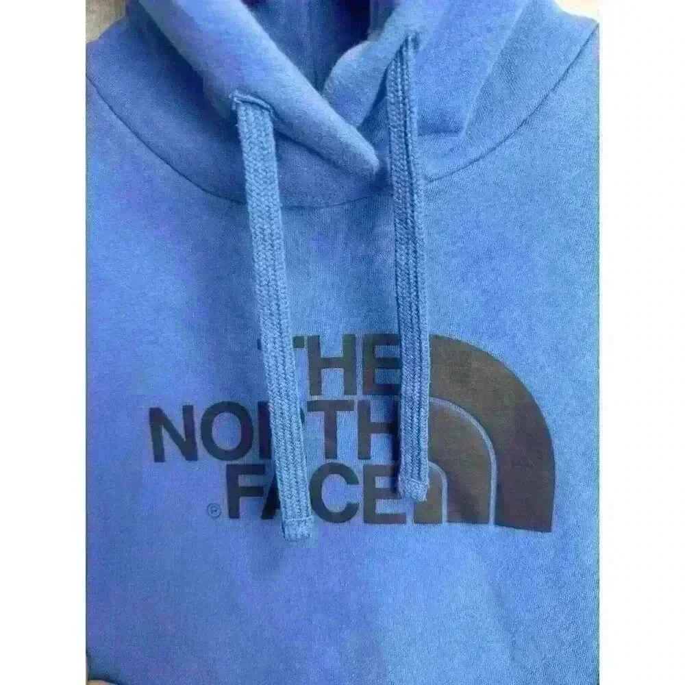 The‎ North Face Hoodie Sweatshirt Fleece Pullover Drew Peak Hooded Blue Sz M EUC